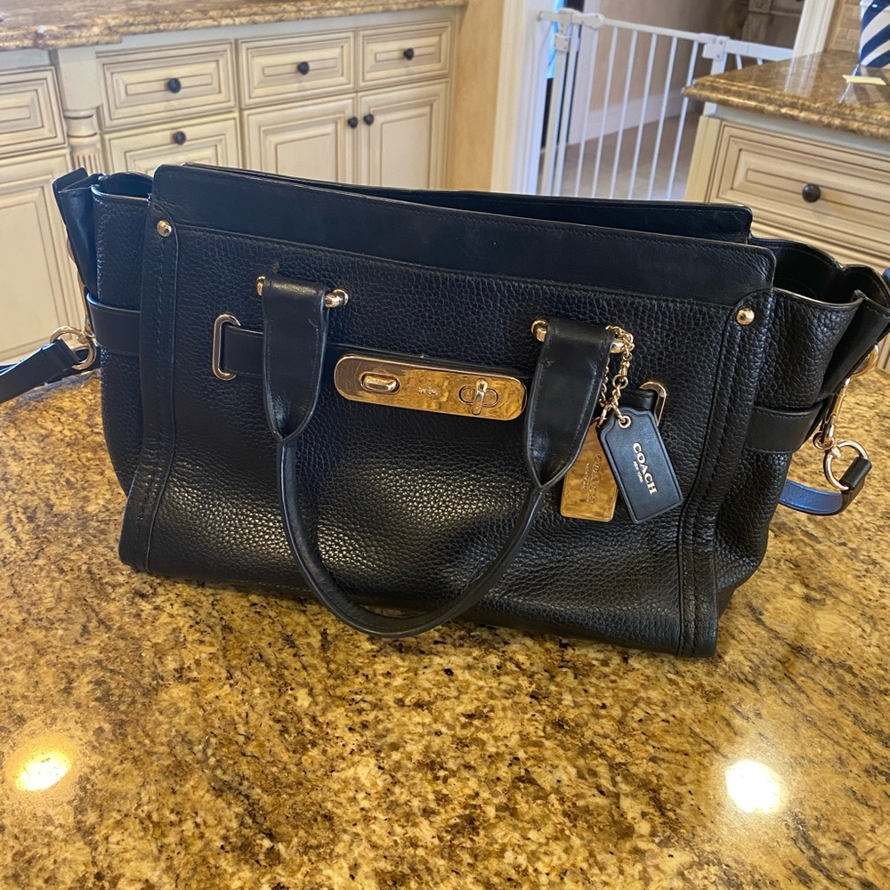 Black coach purse